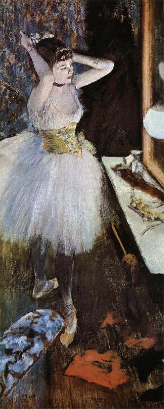 Edgar Degas The actress in the tiring room oil painting picture